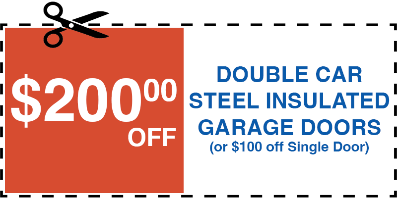 200 off garage door repair Centereach