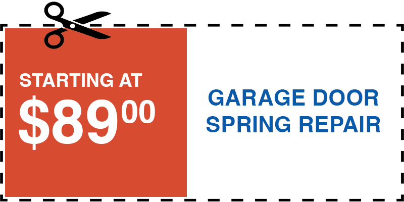 89 garage door SPRING repair Centereach